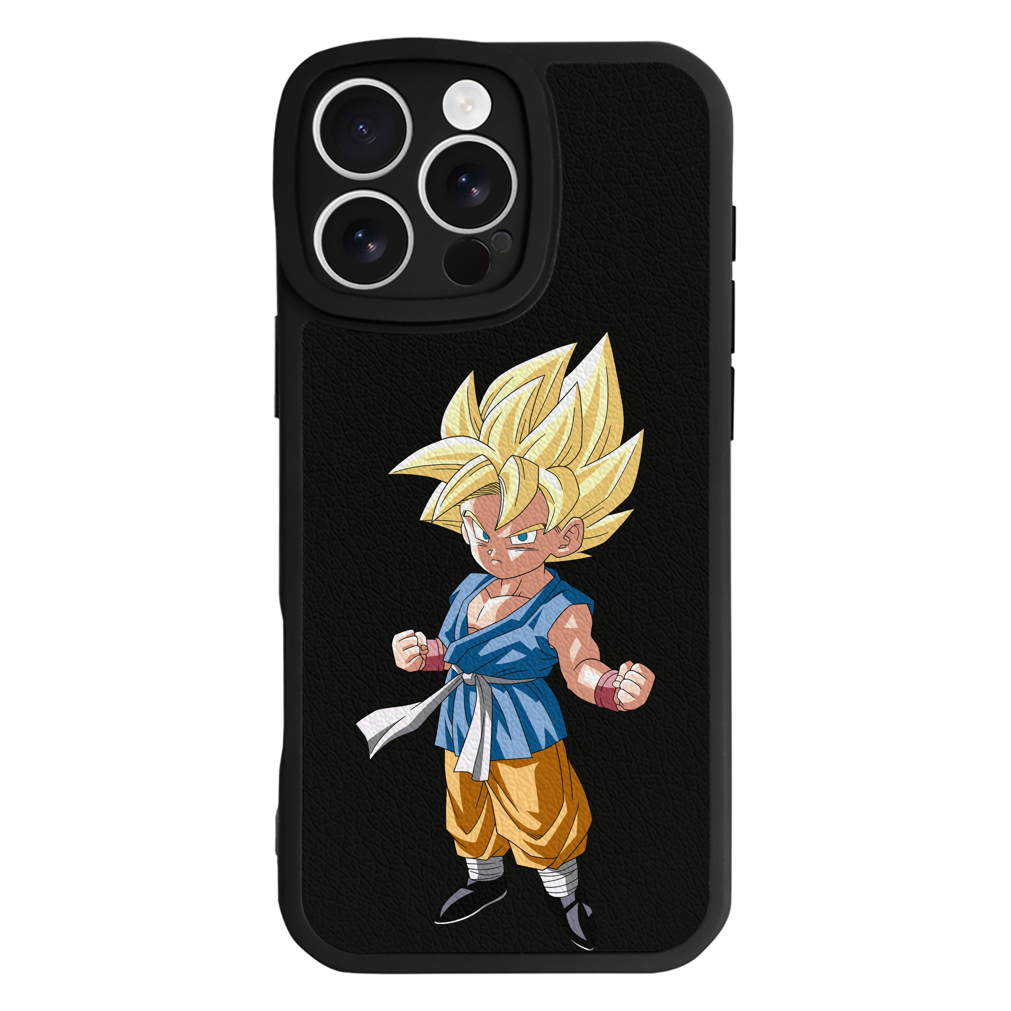 （画像用） ドラゴンボール 孫 悟飯（そんごはん）DRAGON BALL Son Gohan 【iPhone 16シリーズ対応】シリコンスマホケース（レザー調） 材質：シリコン